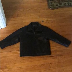 Black Leather Jacket-like new!